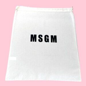 Msgm White Dust Bag Storage